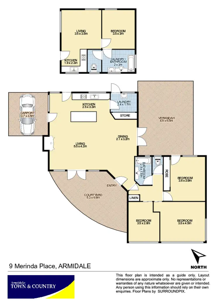 Floorplan of Homely house listing, 9 Merinda Place, Armidale NSW 2350