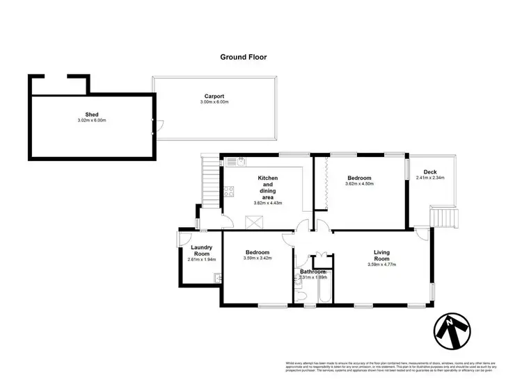 Floorplan of Homely house listing, 77 Larcombe Street, Zillmere QLD 4034