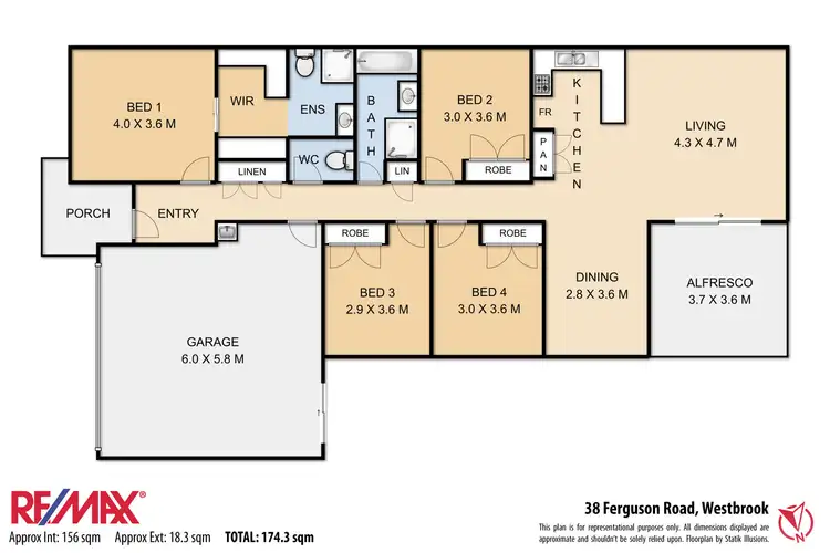 Floorplan of Homely house listing, 38 Ferguson Road, Westbrook QLD 4350