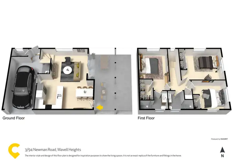 Floorplan of Homely unit listing, 3/94 Newman Road, Wavell Heights QLD 4012