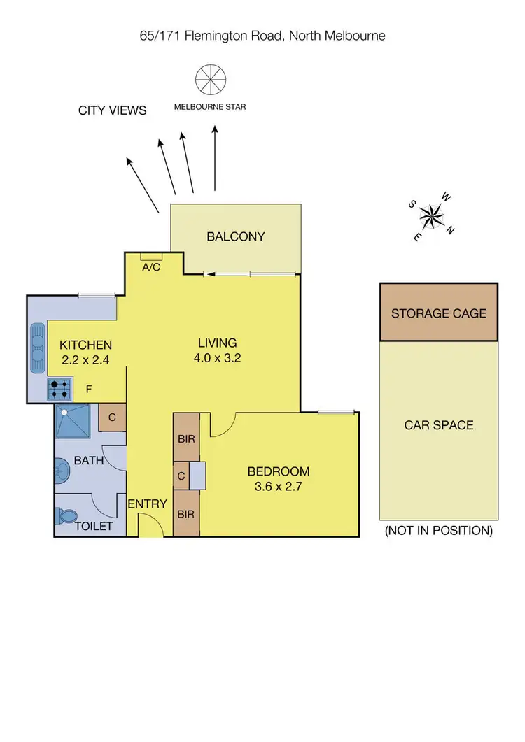 Floorplan of Homely apartment listing, 65/171 Flemington Road, North Melbourne VIC 3051