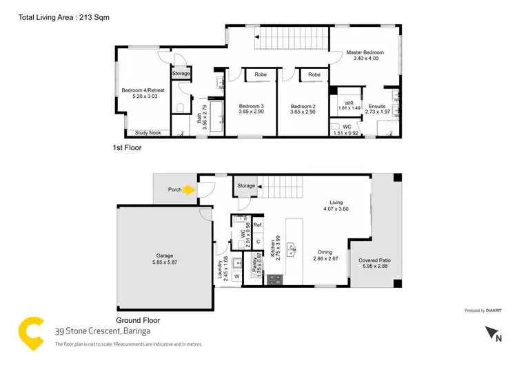 Floorplan of Homely house listing, 39 Stone Crescent, Baringa QLD 4551
