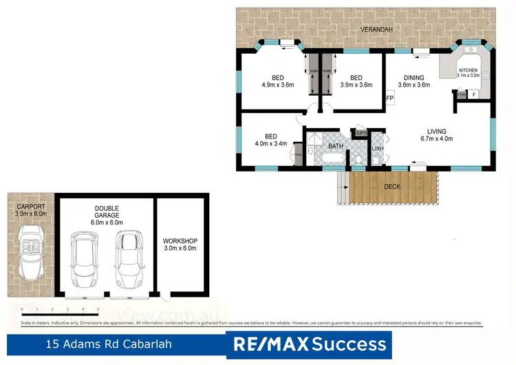Floorplan of Homely rural property listing, 15 Adams Road, Cabarlah QLD 4352