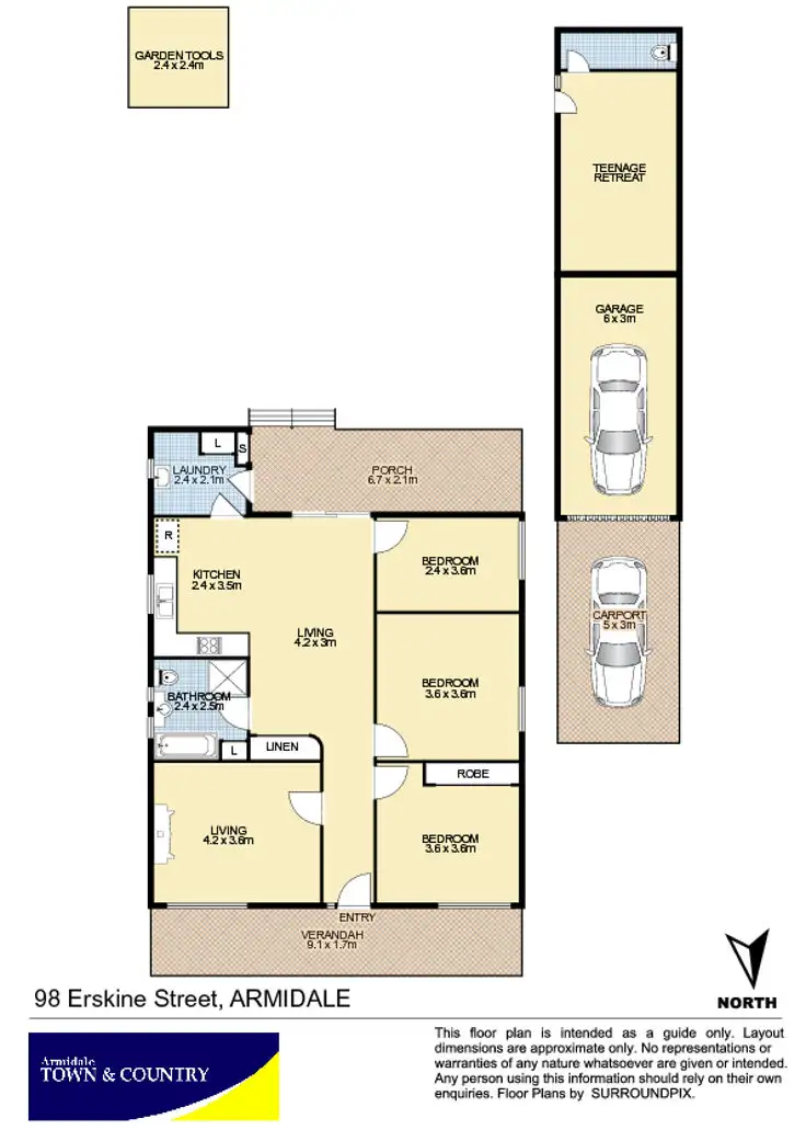 Floorplan of Homely house listing, 98 Erskine Street, Armidale NSW 2350