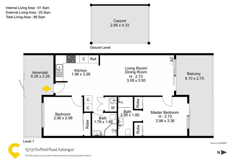Floorplan of Homely house listing, 15/137 Duffield Road, Kallangur QLD 4503