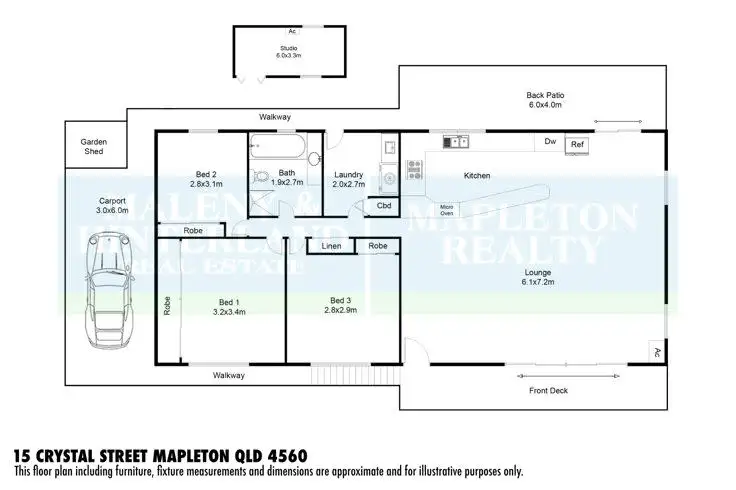 Floorplan of Homely house listing, 15 Crystal Street, Mapleton QLD 4560