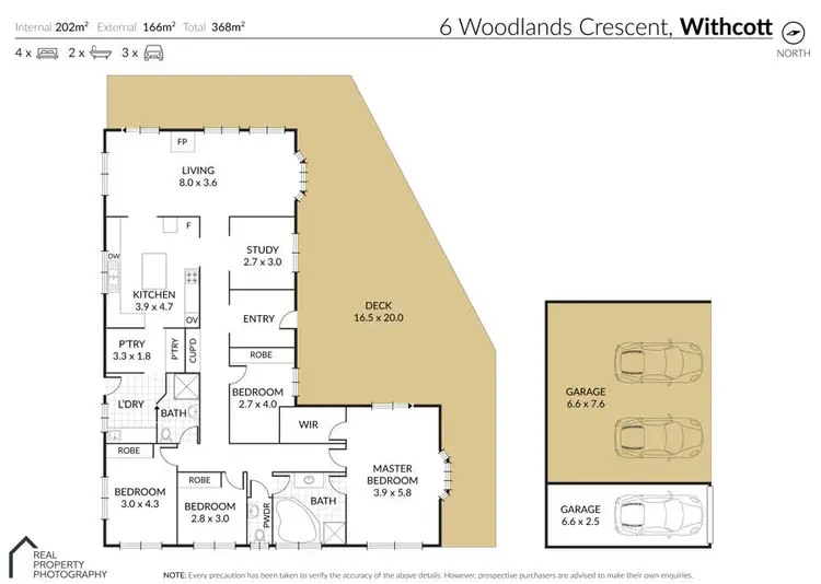 Floorplan of Homely house listing, 6 Woodland Crescent, Withcott QLD 4352