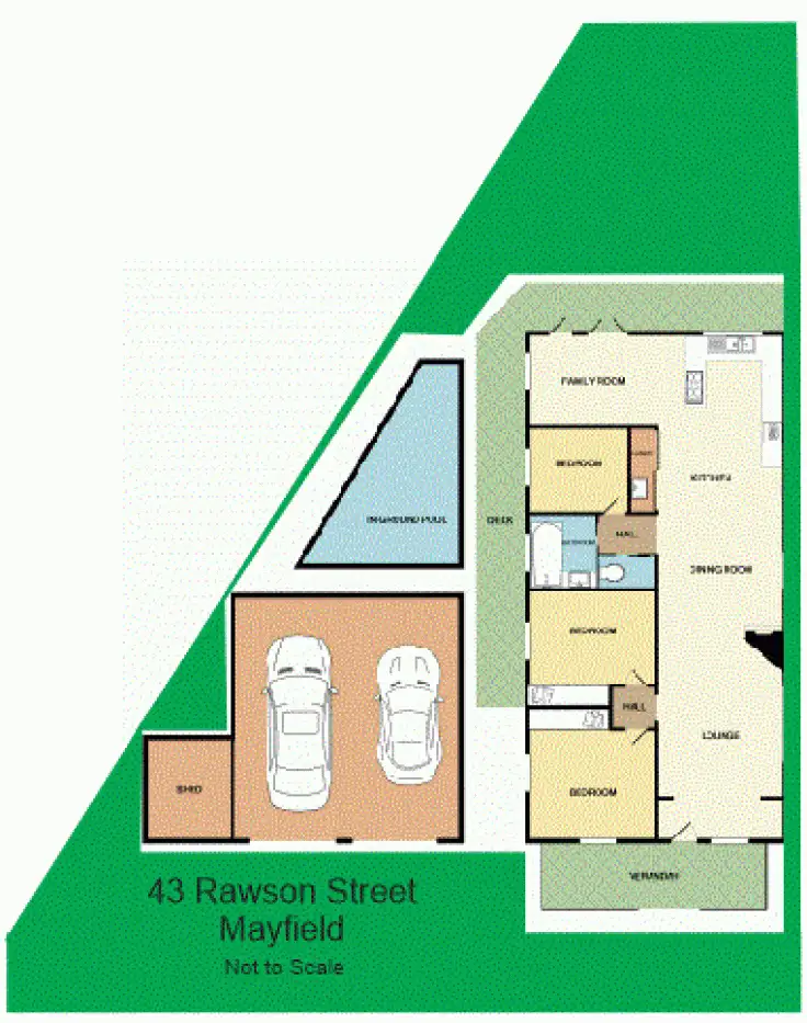 Floorplan of Homely house listing, 43 Rawson Street, Mayfield NSW 2304