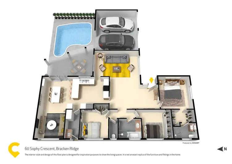 Floorplan of Homely house listing, 60 Sophy Crescent, Bracken Ridge QLD 4017