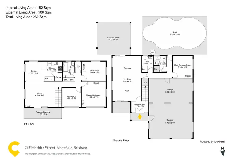 Floorplan of Homely house listing, 27 Firthshire Street, Mansfield QLD 4122
