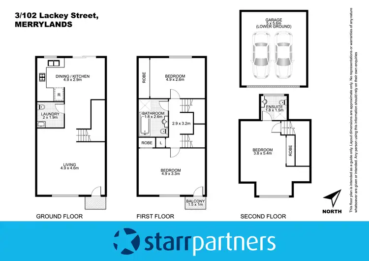 Floorplan of Homely townhouse listing, 3/102-104 Lackey Street, Merrylands NSW 2160