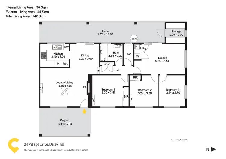 Floorplan of Homely house listing, 24 Village Drive, Daisy Hill QLD 4127