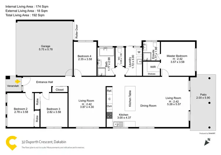 Floorplan of Homely house listing, 32 Duporth Crescent, Dakabin QLD 4503