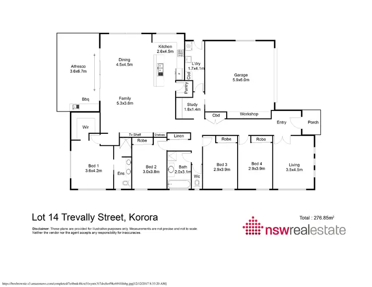 Floorplan of Homely house listing, Lot 14 Trevally Street, Korora NSW 2450