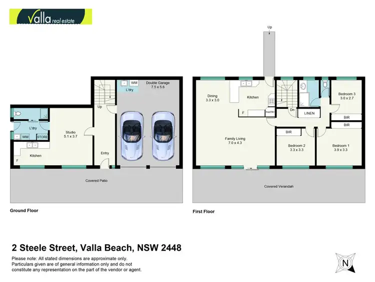 Floorplan of Homely house listing, 2 Steele Street, Valla Beach NSW 2448
