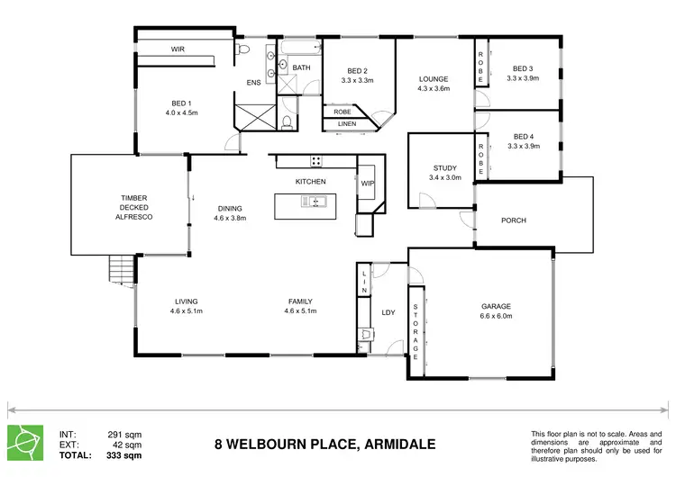 Floorplan of Homely house listing, 8 Welbourn Place, Armidale NSW 2350
