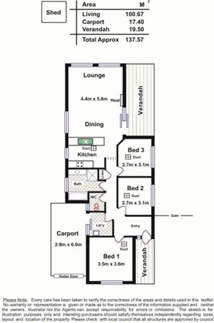 Floorplan of Homely house listing, 6 Milikan Court, Andrews Farm SA 5114