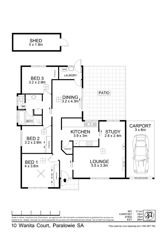 Floorplan of Homely house listing, 10 Wanita Ct, Paralowie SA 5108