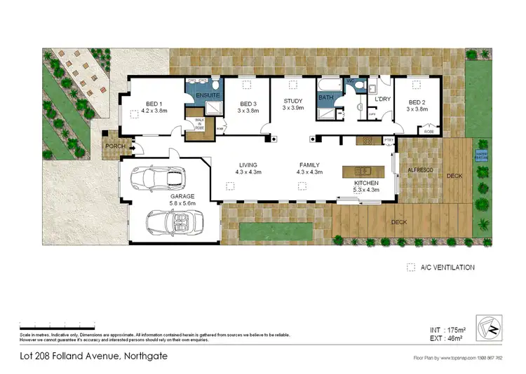 Floorplan of Homely house listing, Lot 208 Folland Ave, Northgate SA 5085