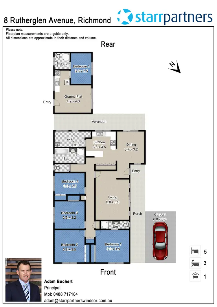 Floorplan of Homely house listing, 8 Rutherglen Avenue, Richmond NSW 2753
