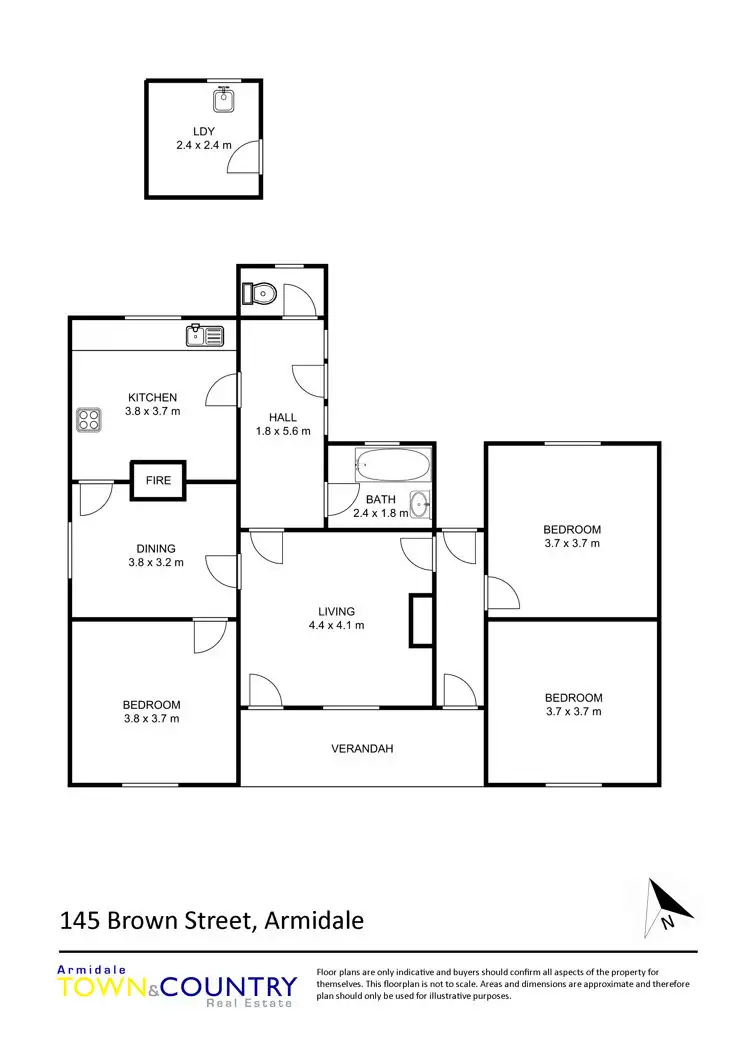 Floorplan of Homely house listing, 145 Brown Street, Armidale NSW 2350
