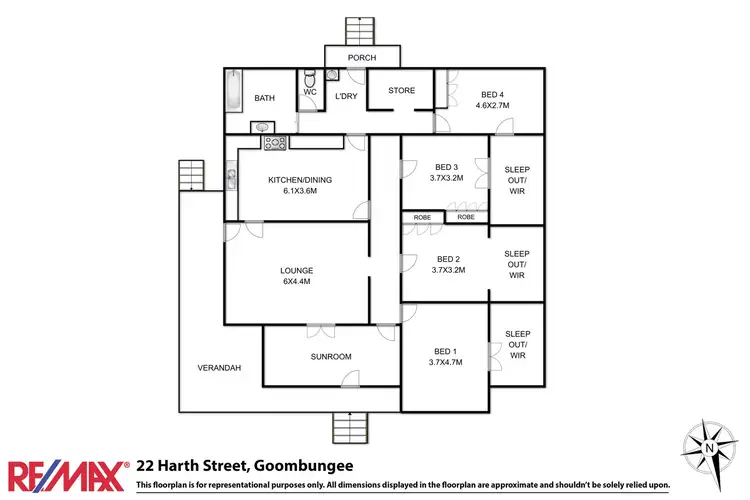 Floorplan of Homely house listing, 22 Harth Street, Goombungee QLD 4354