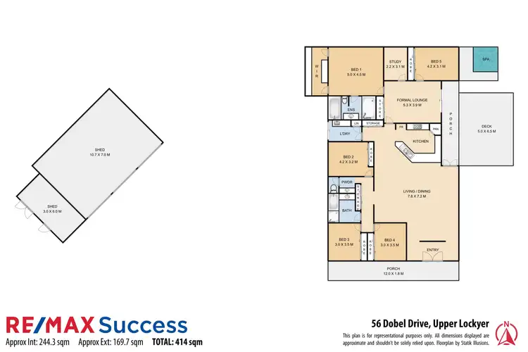 Floorplan of Homely house listing, 56 Dobel Drive, Upper Lockyer QLD 4352