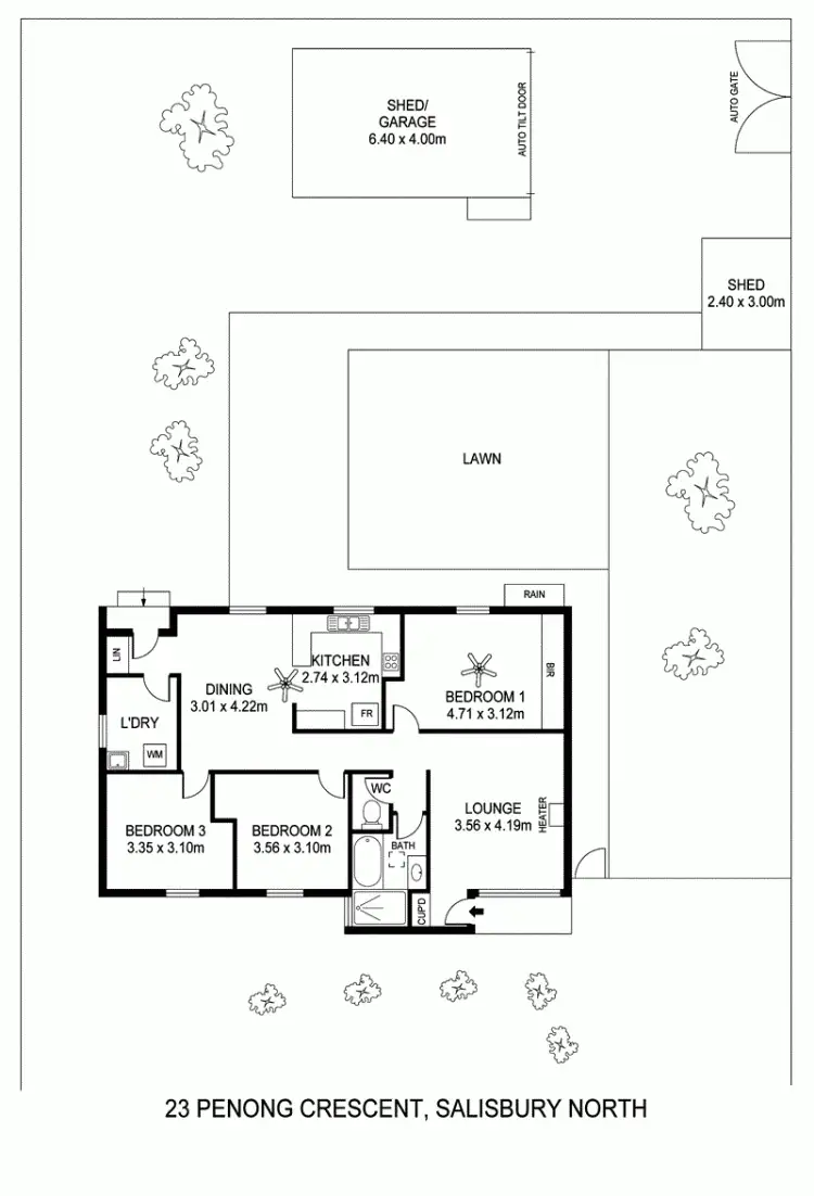 Floorplan of Homely house listing, 23 Penong Crescent, Salisbury North SA 5108