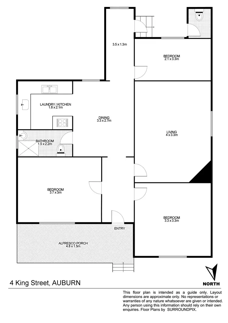 Floorplan of Homely house listing, 4 King St, Auburn NSW 2144