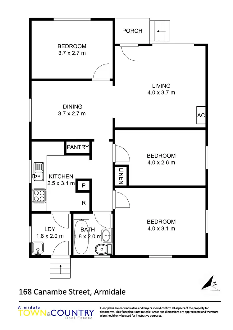 Floorplan of Homely house listing, 168 Canambe St, Armidale NSW 2350