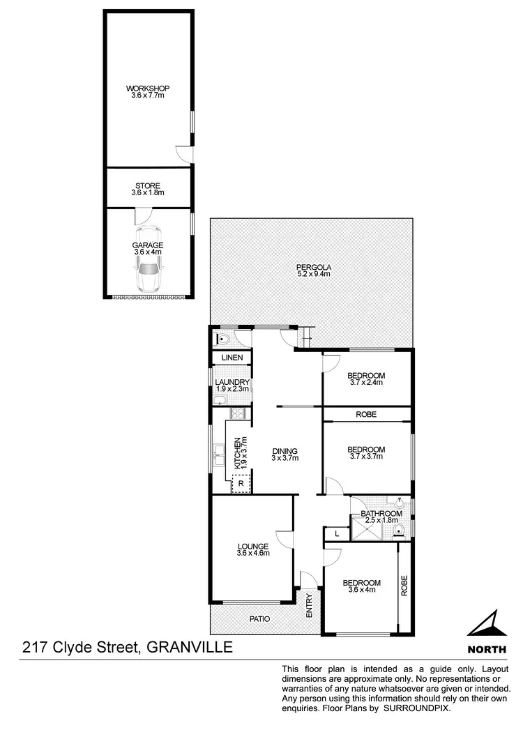 Floorplan of Homely house listing, 217 Clyde Street, Granville NSW 2142