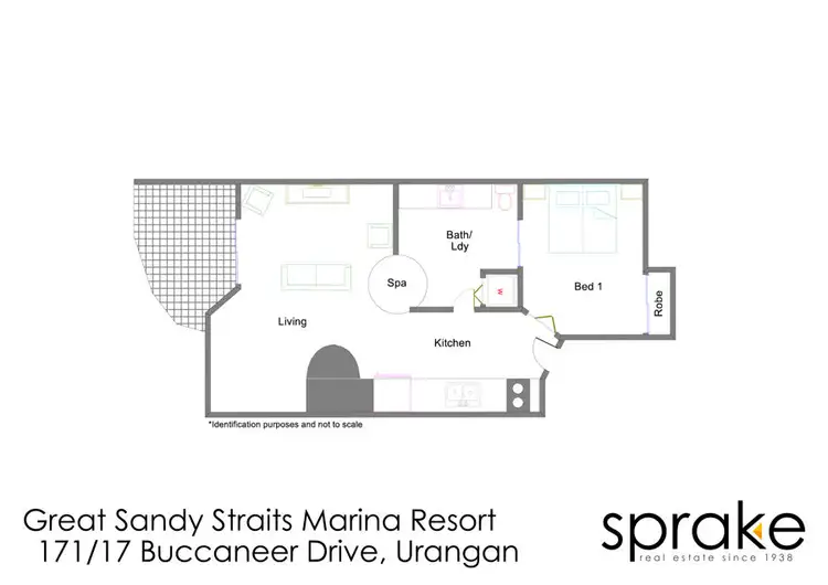 Floorplan of Homely unit listing, 171/17 Buccaneer Drive (Great Sandy Straits Marina Resort), Urangan QLD 4655