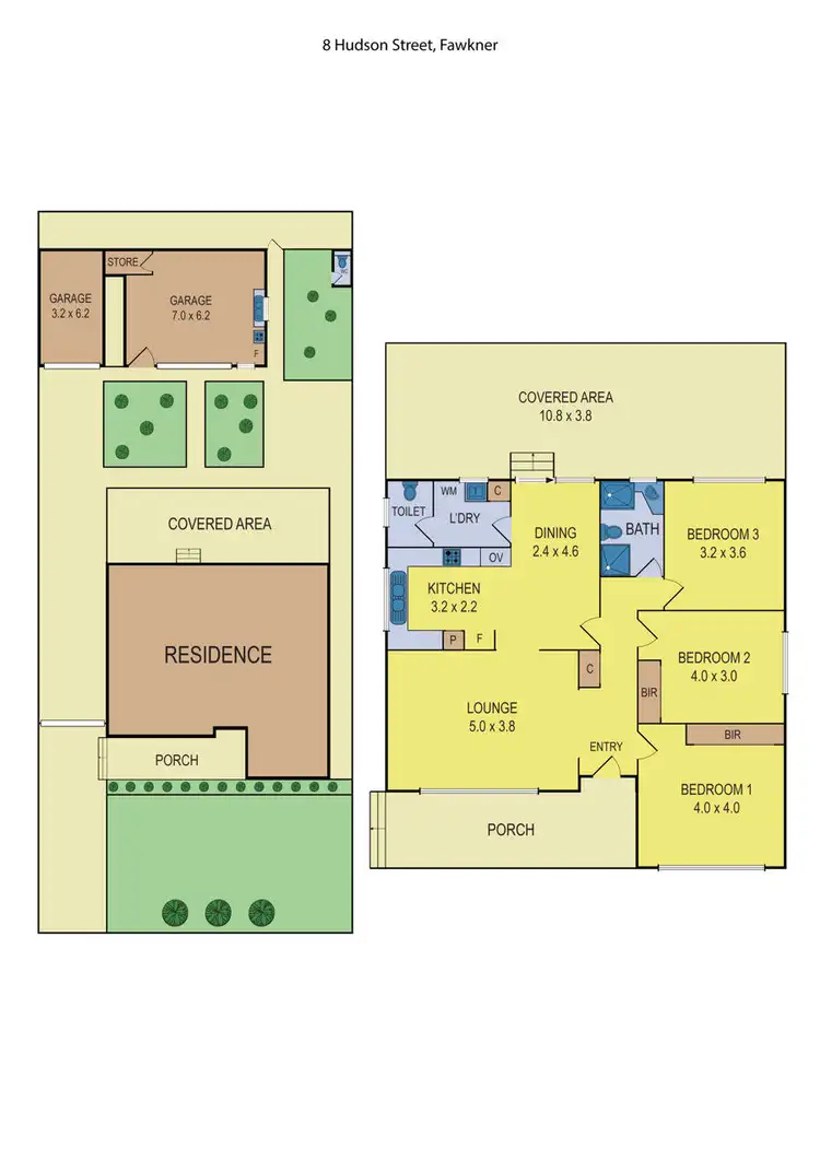 Floorplan of Homely house listing, 8 Hudson Street, Fawkner VIC 3060