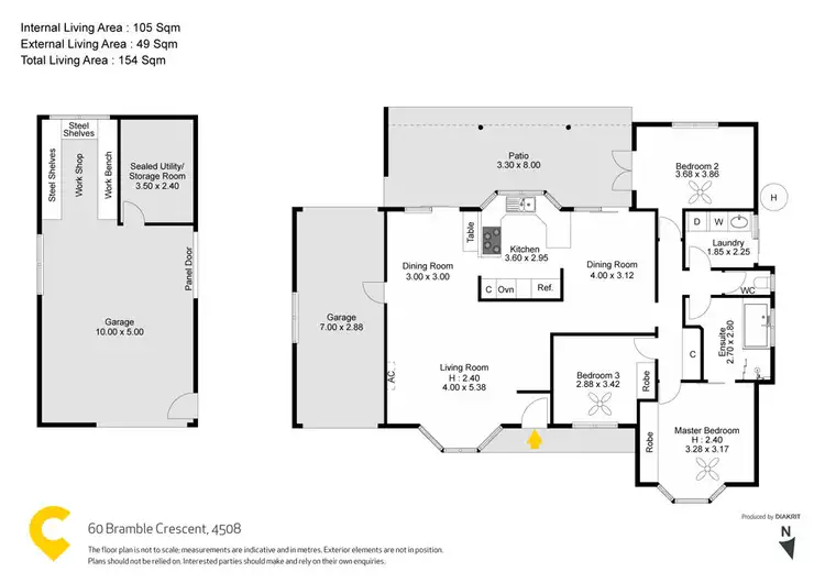 Floorplan of Homely house listing, 60 Bramble Crescent, Deception Bay QLD 4508