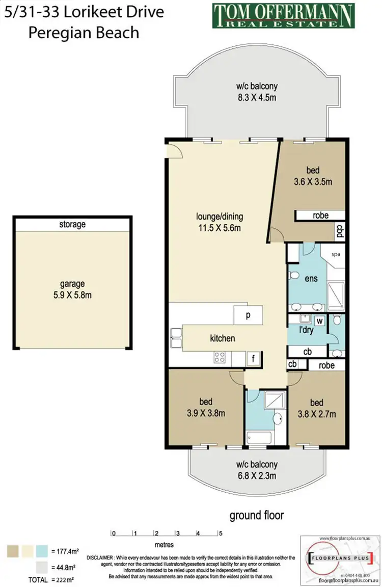 Floorplan of Homely unit listing, 5/31-33 Lorikeet Drive, Peregian Beach QLD 4573