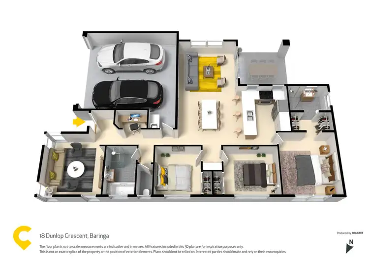 Floorplan of Homely house listing, 18 Dunlop Crescent, Baringa QLD 4551