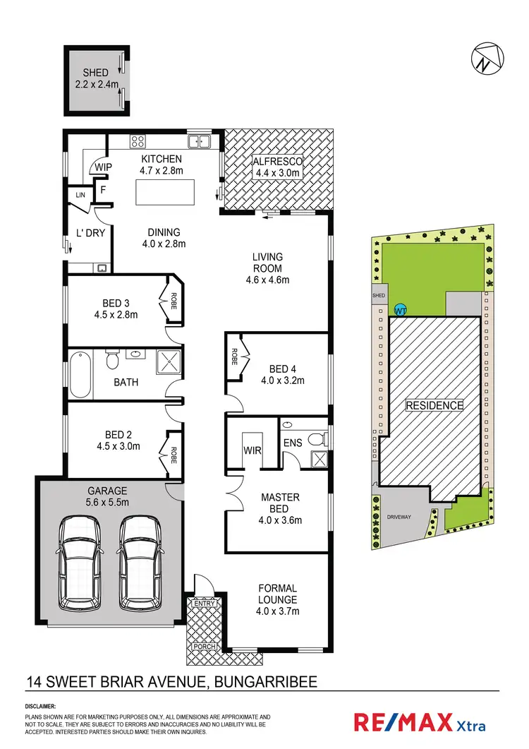 Floorplan of Homely house listing, 14 Sweet Briar Avenue, Bungarribee NSW 2767