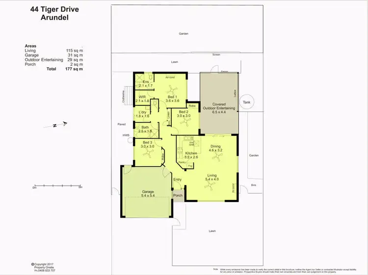 Floorplan of Homely house listing, 44 Tiger Drive, Arundel QLD 4214