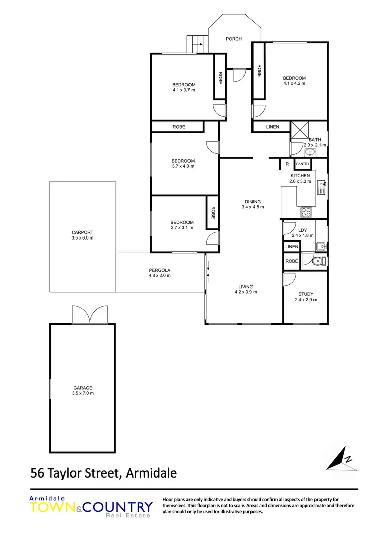 Floorplan of Homely house listing, 56 Taylor Street, Armidale NSW 2350