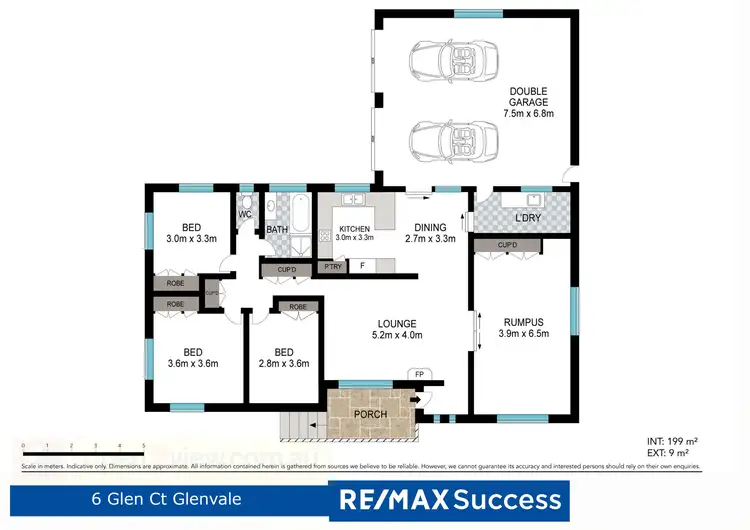Floorplan of Homely house listing, 6 Glen Court, Glenvale QLD 4350