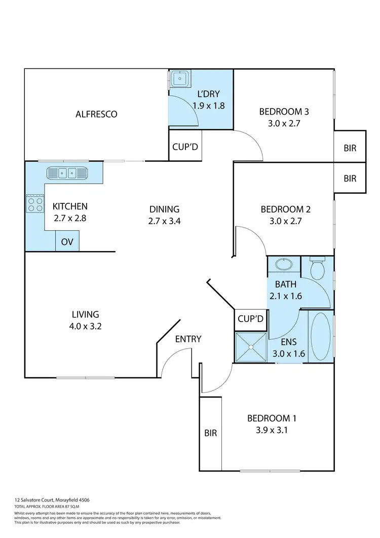 Floorplan of Homely house listing, 12 Salvatore Court, Morayfield QLD 4506