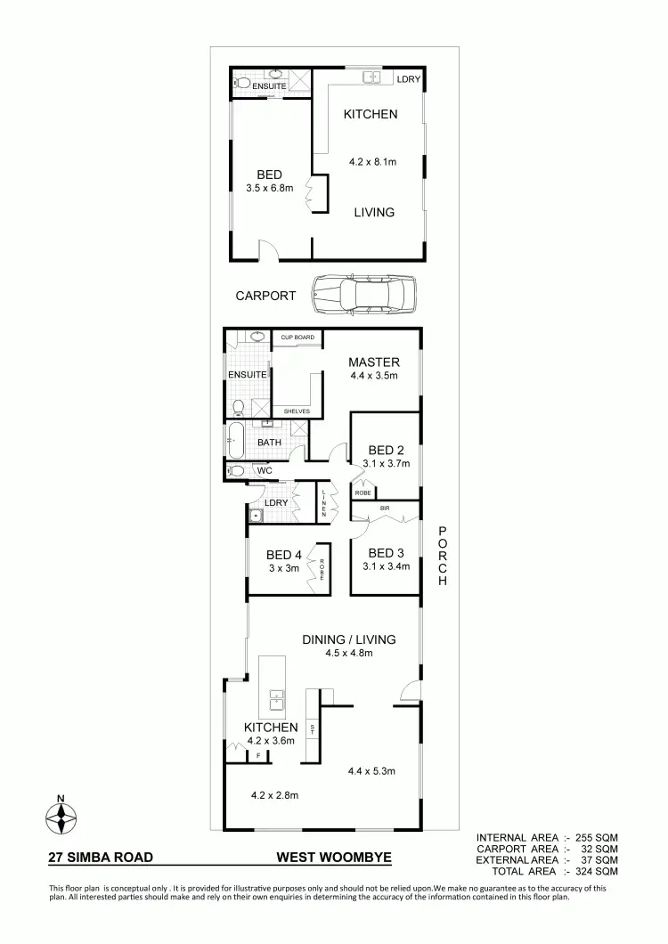 Floorplan of Homely house listing, 27-29 Simba Road, West Woombye QLD 4559