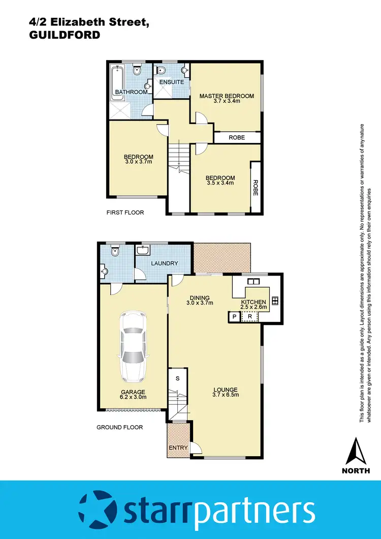 Floorplan of Homely townhouse listing, 4/2-4 Elizabeth Street, Guildford NSW 2161