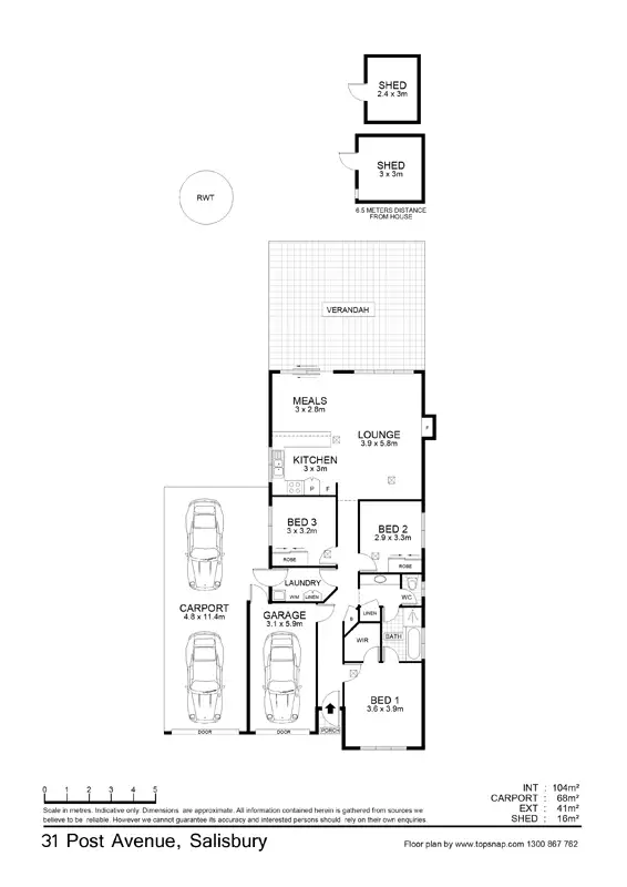 Floorplan of Homely house listing, 31 Post Ave, Salisbury SA 5108