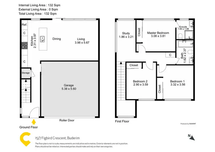 Floorplan of Homely townhouse listing, 15/7 Figbird Crescent, Buderim QLD 4556