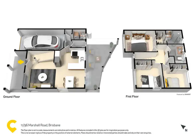 Floorplan of Homely townhouse listing, 11/96 Marshall Road, Holland Park West QLD 4121
