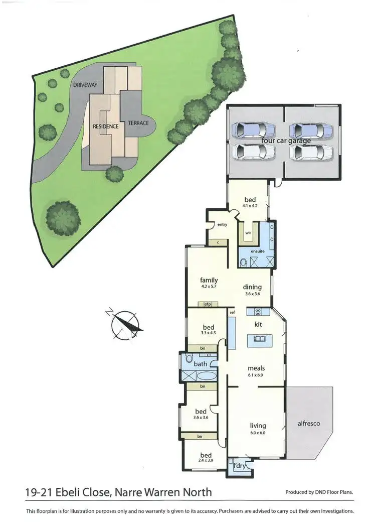 Floorplan of Homely house listing, 19-21 Ebeli Close, Narre Warren North VIC 3804