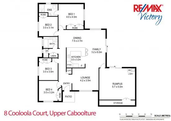 Floorplan of Homely house listing, 8 Cooloola Court, Upper Caboolture QLD 4510