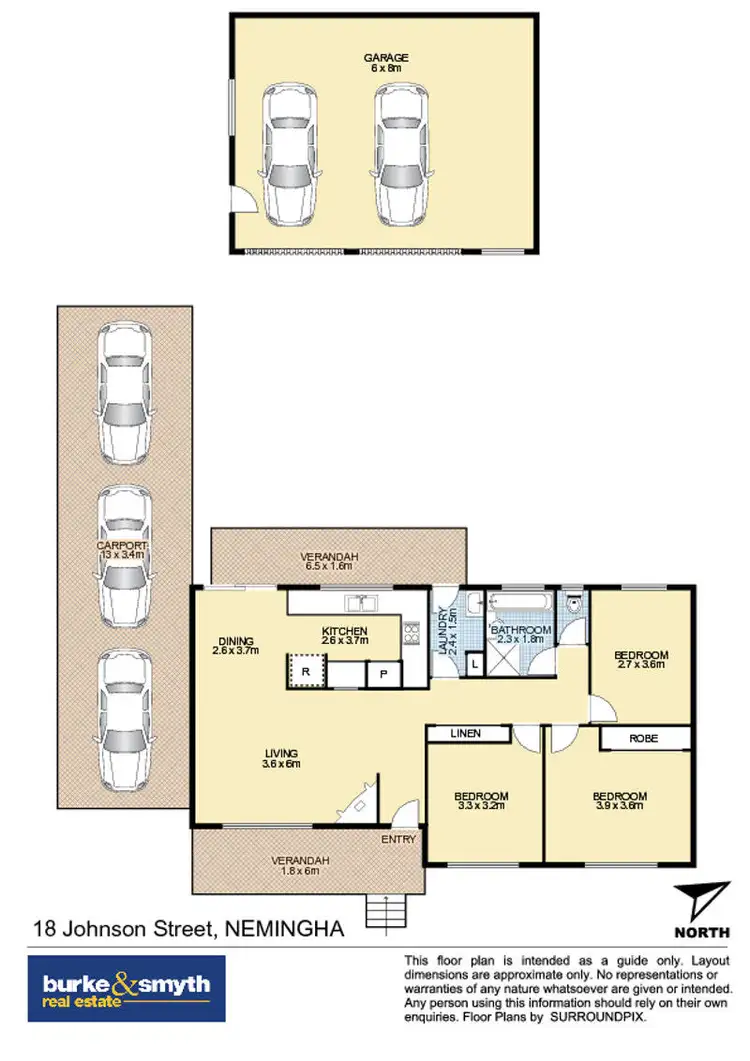 Floorplan of Homely house listing, 18 Johnston Street, Tamworth NSW 2340