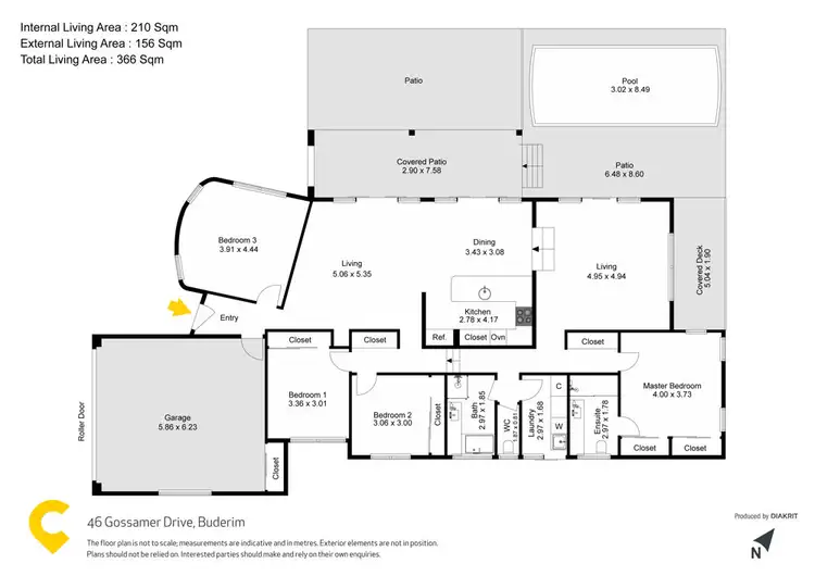 Floorplan of Homely house listing, 46 Gossamer Drive, Buderim QLD 4556
